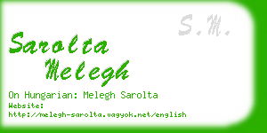 sarolta melegh business card